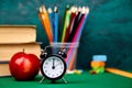 Back to school supplies. Royalty Free Stock Photo