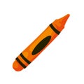 back to school supply crayon icon