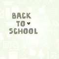 Back To School Template Royalty Free Stock Photo