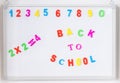 Back to school text Royalty Free Stock Photo