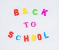 Back to school text Royalty Free Stock Photo