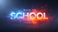 Back to School Text with Colorful Smoke Effects Royalty Free Stock Photo