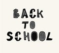 Back to school text lettering. Hand drawn font. For poster,banner,card.