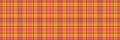 Back to school textile tartan seamless, coloured pattern texture background. Tablecloth fabric vector check plaid in pink and Royalty Free Stock Photo