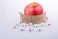 Back to school theme with an apple Royalty Free Stock Photo