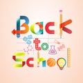 Back to school. Vector illustration. Royalty Free Stock Photo