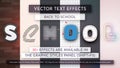 30 Back To School Vector Text Effects Royalty Free Stock Photo