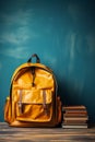 Back-to-School Warrior: Backpack Leading the Way to Learning, Generative AI