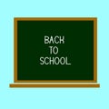 Back to school, written on blackboard with chalk Royalty Free Stock Photo