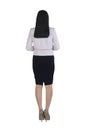 Back view of asian business woman standing with confident pose Royalty Free Stock Photo