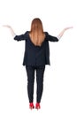 Back view of Beautiful business woman Royalty Free Stock Photo