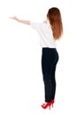 Back view of Beautiful business woman Royalty Free Stock Photo