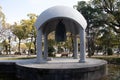 Back view of the Bell of Peace