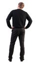 Back view of Business man looks ahead Royalty Free Stock Photo