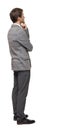 Back view of Business man looks Royalty Free Stock Photo