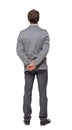 Back view of Business man looks Royalty Free Stock Photo