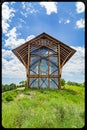 Back view of the chapel Holy family shrine Gretna Nebraska