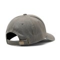 Back view of a classic gray baseball cap with adjustable strap Royalty Free Stock Photo