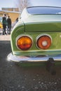 Back view of classic retro car Royalty Free Stock Photo