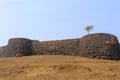 Back view of Goa Fort, Fateghad, Kokan. Royalty Free Stock Photo