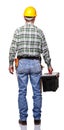 Back view of handyman Royalty Free Stock Photo