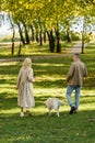 back view of middle aged couple Royalty Free Stock Photo