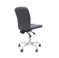 Back view of modern office chair from gray cloth. Royalty Free Stock Photo