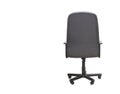 Back view of modern office chair from gray cloth. Royalty Free Stock Photo