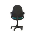 Back view of modern office chair from green cloth Royalty Free Stock Photo