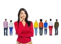 Back View of Multi-Ethnic People Royalty Free Stock Photo