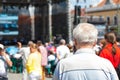 Audience at an outdoor show