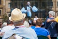 Audience at an outdoor show