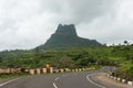 Back view of Saptashrungi gad, Vani, Nashik, Maharashtra, India. 510 Steps