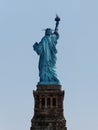 Back view Statue Liberty New York City Usa