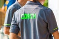 Back view of sport coaches Royalty Free Stock Photo