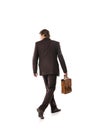 Back view of walking business man Royalty Free Stock Photo