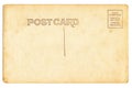Back of vintage blank postcard Royalty Free Stock Photo