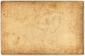 Back of a vintage photo - postcard. Rich stain and paper details. Can be used as background Royalty Free Stock Photo