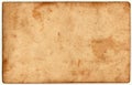 Back of a vintage photo - postcard. Rich stain and paper details. Can be used as background Royalty Free Stock Photo