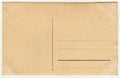 Back of a vintage photo - postcard. Rich stain and paper details. Can be used as background Royalty Free Stock Photo