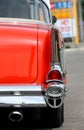 Back of vintage red car Royalty Free Stock Photo