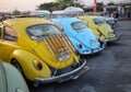 Back of Volkswagen beetle show in club meeting in Bangkok Royalty Free Stock Photo
