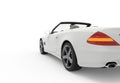 Back white car Royalty Free Stock Photo