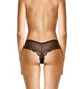 Back of woman in black panties Royalty Free Stock Photo