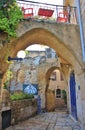 Back yard in Jaffa Royalty Free Stock Photo