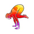 Backasana Yoga Colorful Logo