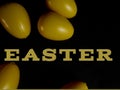 Background design for easter , background concept with eggs and  easter text Royalty Free Stock Photo