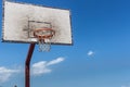 The backboard basketball Royalty Free Stock Photo