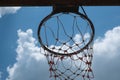 Backboard and blue sky