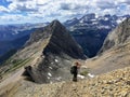 Backcountry hiking the spectacular Northover Ridge trail in Kana